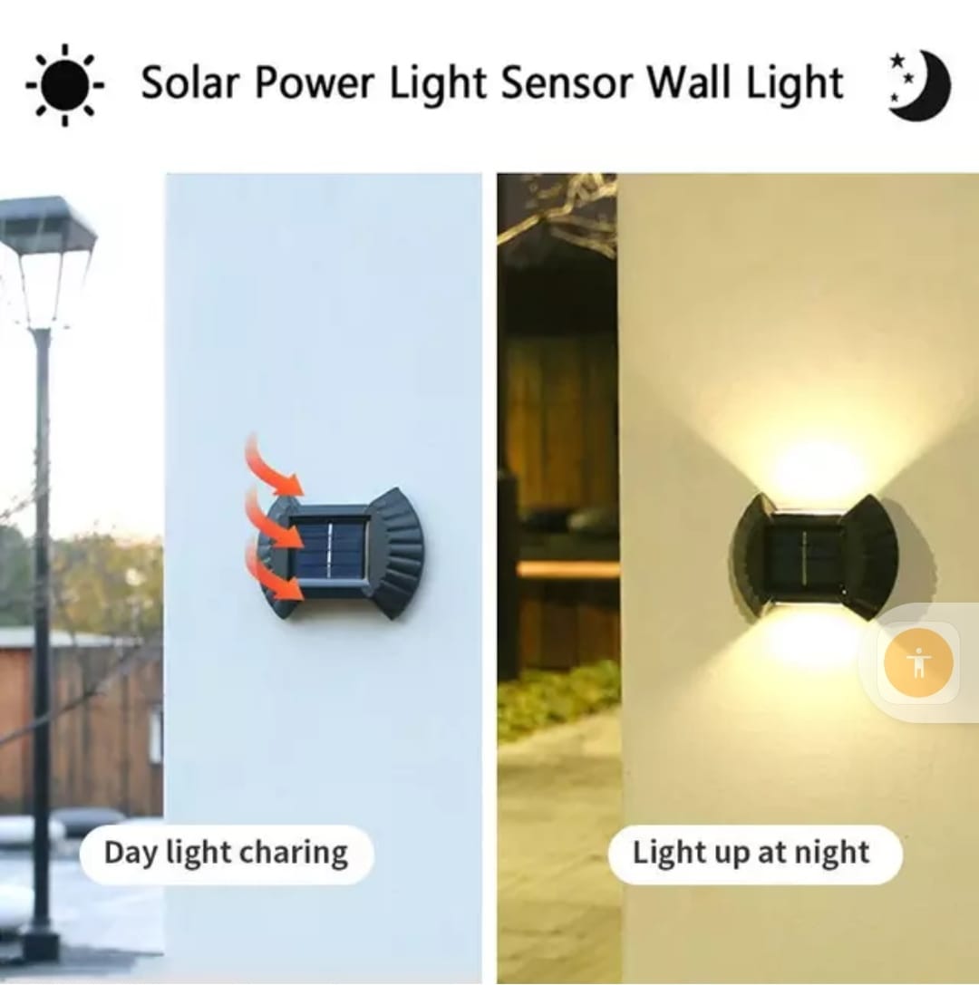 Shop Online Watt Solar Outdoor Wall Light Automatic Color Changing – DMak  India
